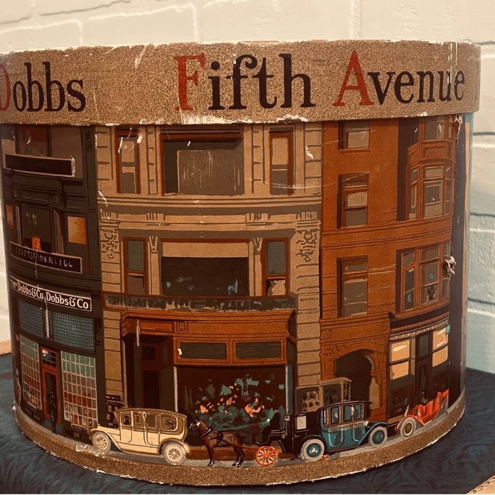 Boîte à chapeaux vintage, Dobbs New York